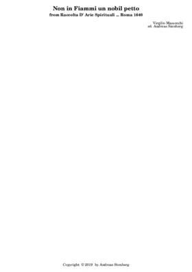 Non infiammi un nobil petto