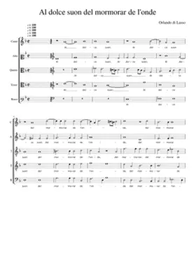 Al dolce suon del mormorar de l'onde