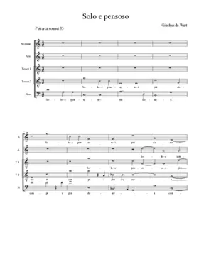 Solo e pensoso i più deserti campi