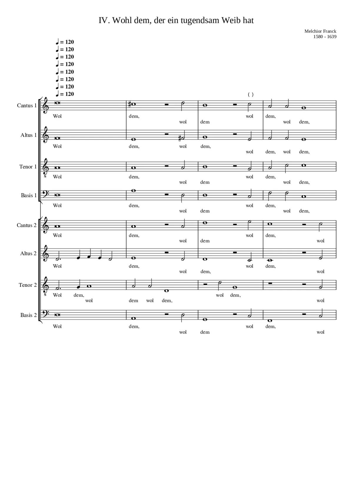 Wohl dem der ein tugendsam Weib hat - Page 1