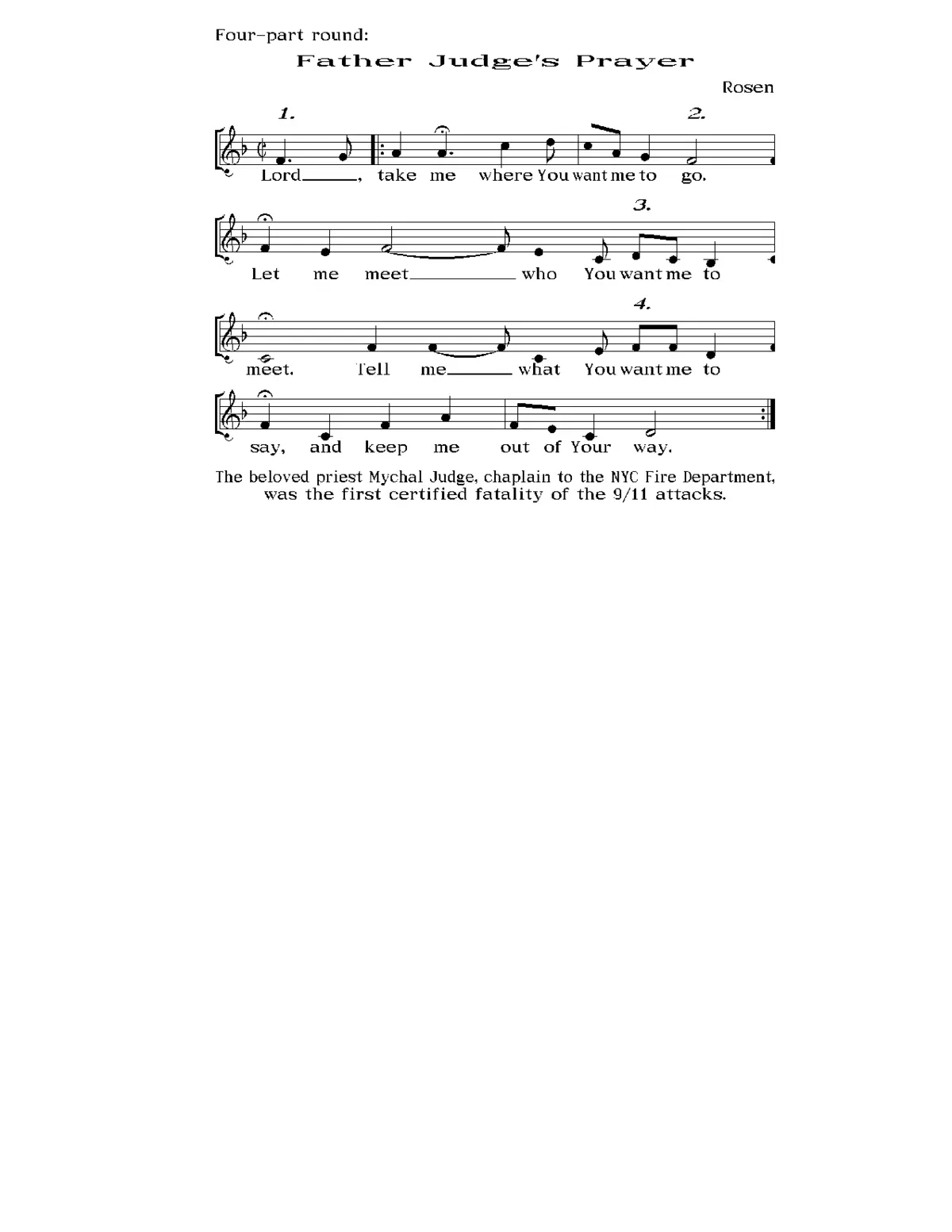 Father Judge's Prayer - Page 1