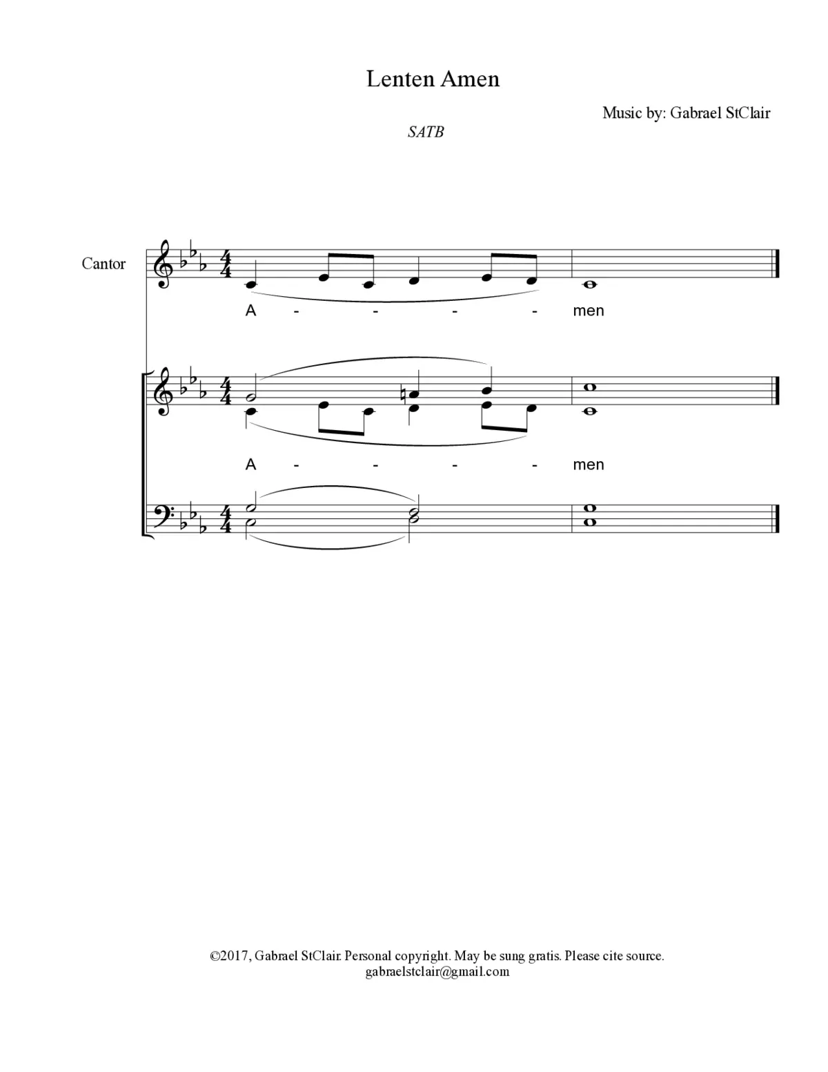Lenten Amen - Page 1