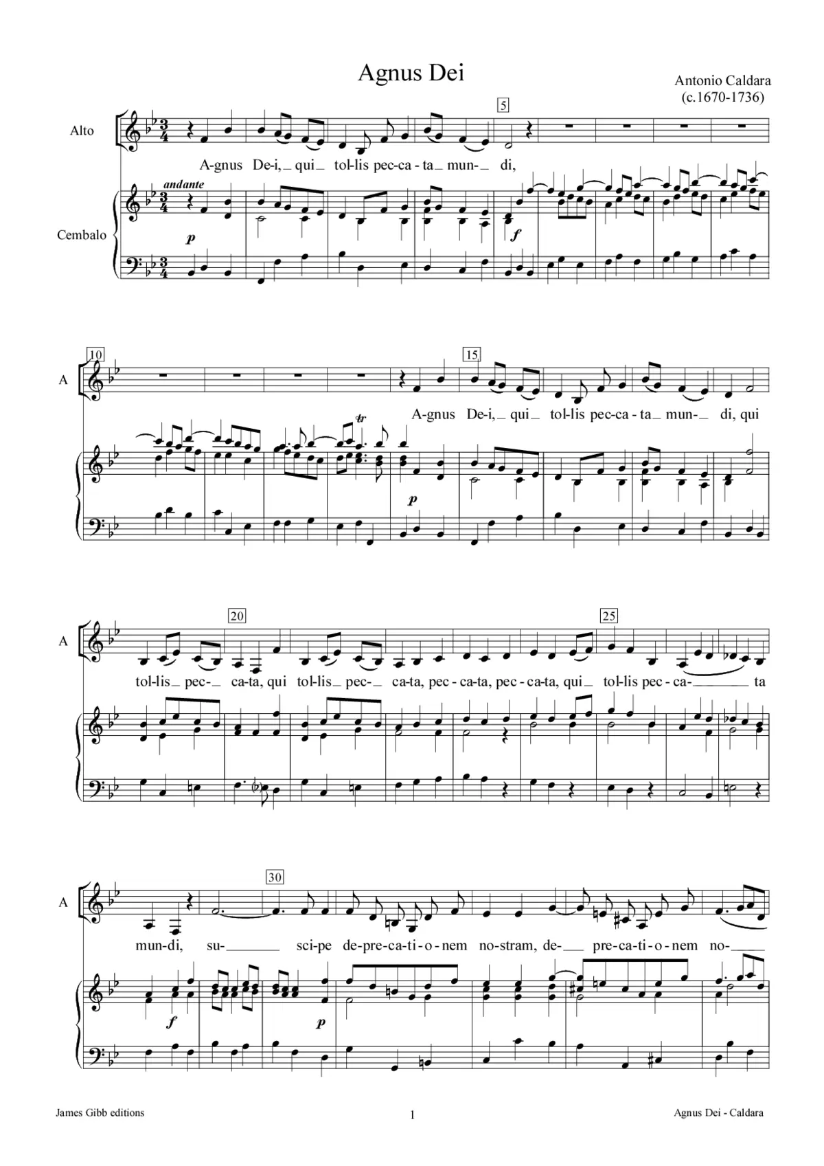 Agnus Dei - Page 1