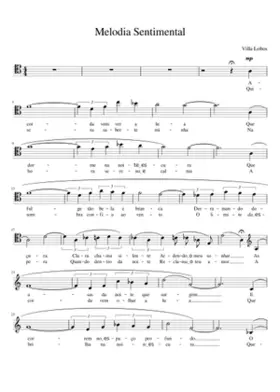 Fá M - Melodia sentimental Cello part