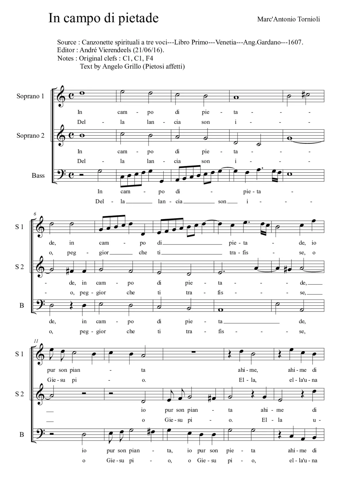 In campo di pietade - Page 1