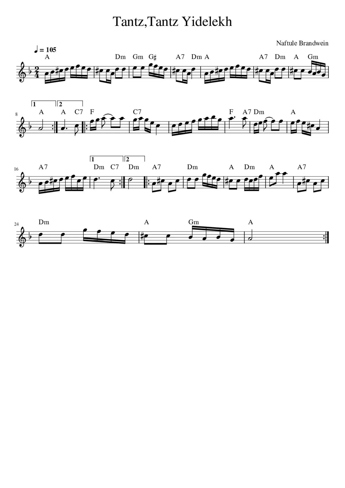 TantzTantz Yidelekh - Page 1