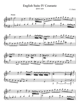 English Suite No.4 in F major BWV 809