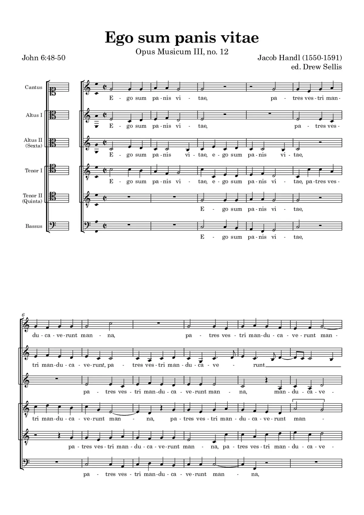 Ego sum panis vitae - Page 1