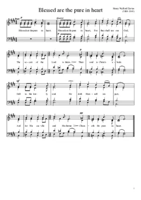 Blessed are the pure in heart