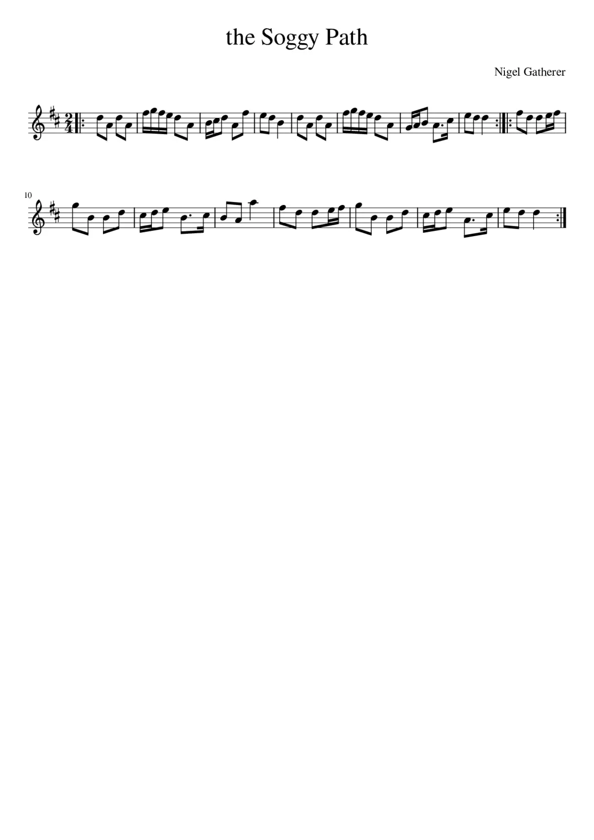 the Soggy Path - Page 1