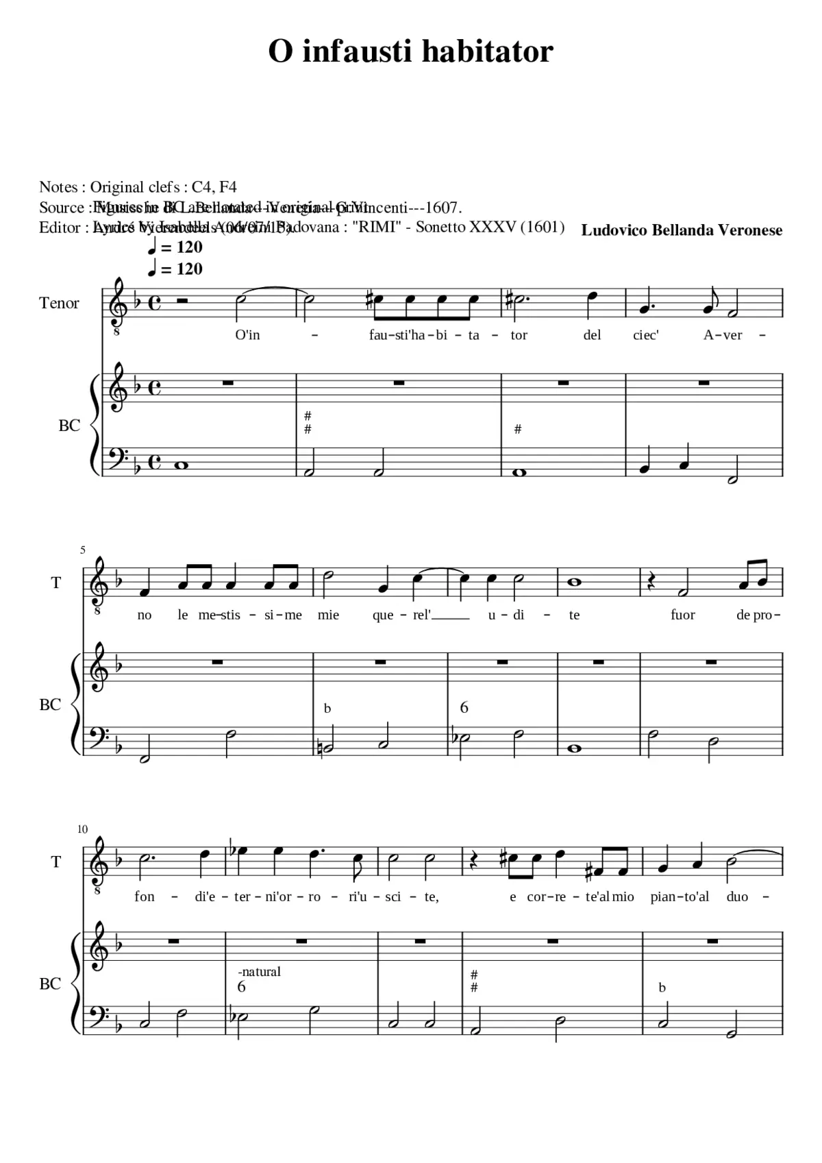 O infausti habitator - Page 1