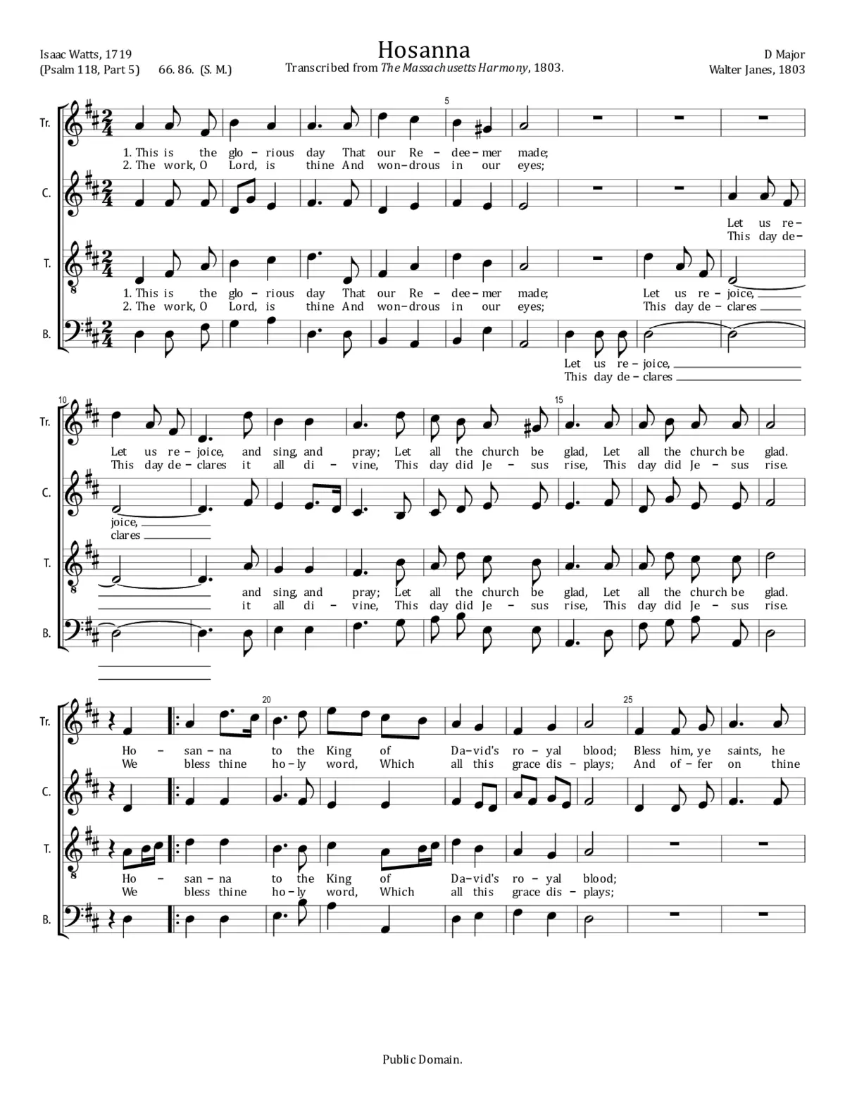 Hosanna - Page 1