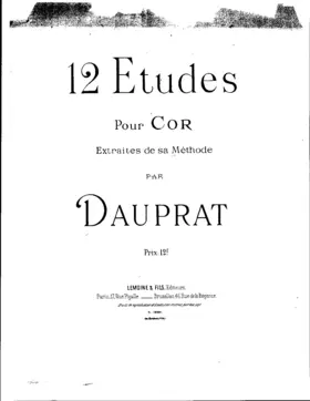 12 Etudes pour Cor