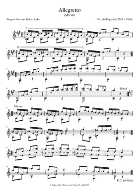 Allegretto in A major
