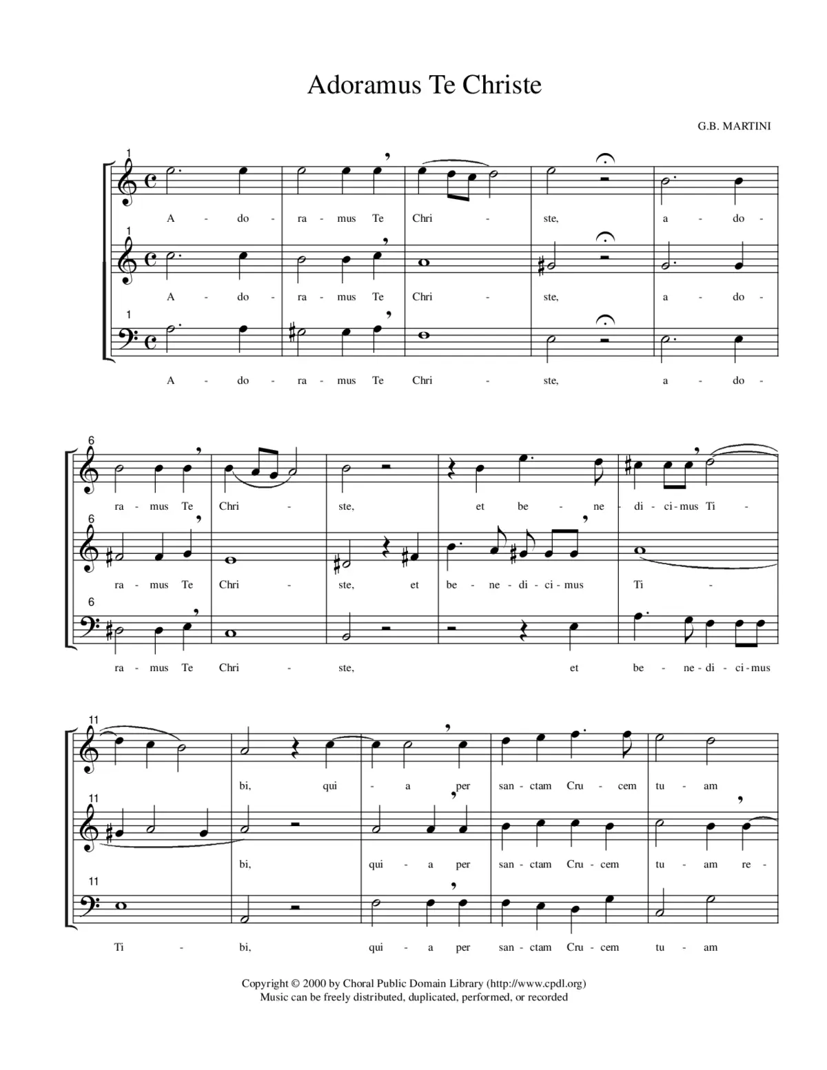 Adoramus te, Christe - Page 1