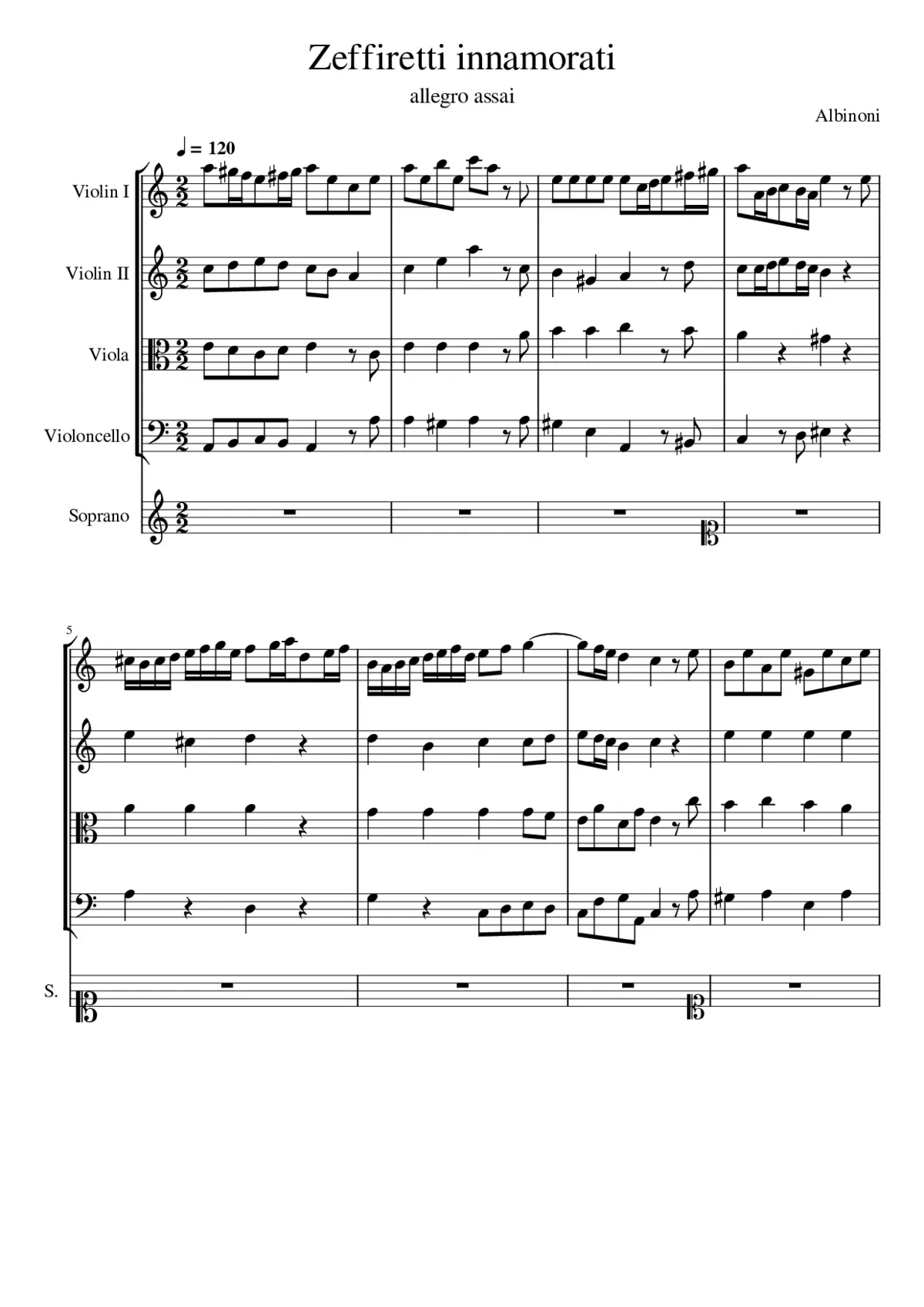 Zeffiretti innamorati - Page 1