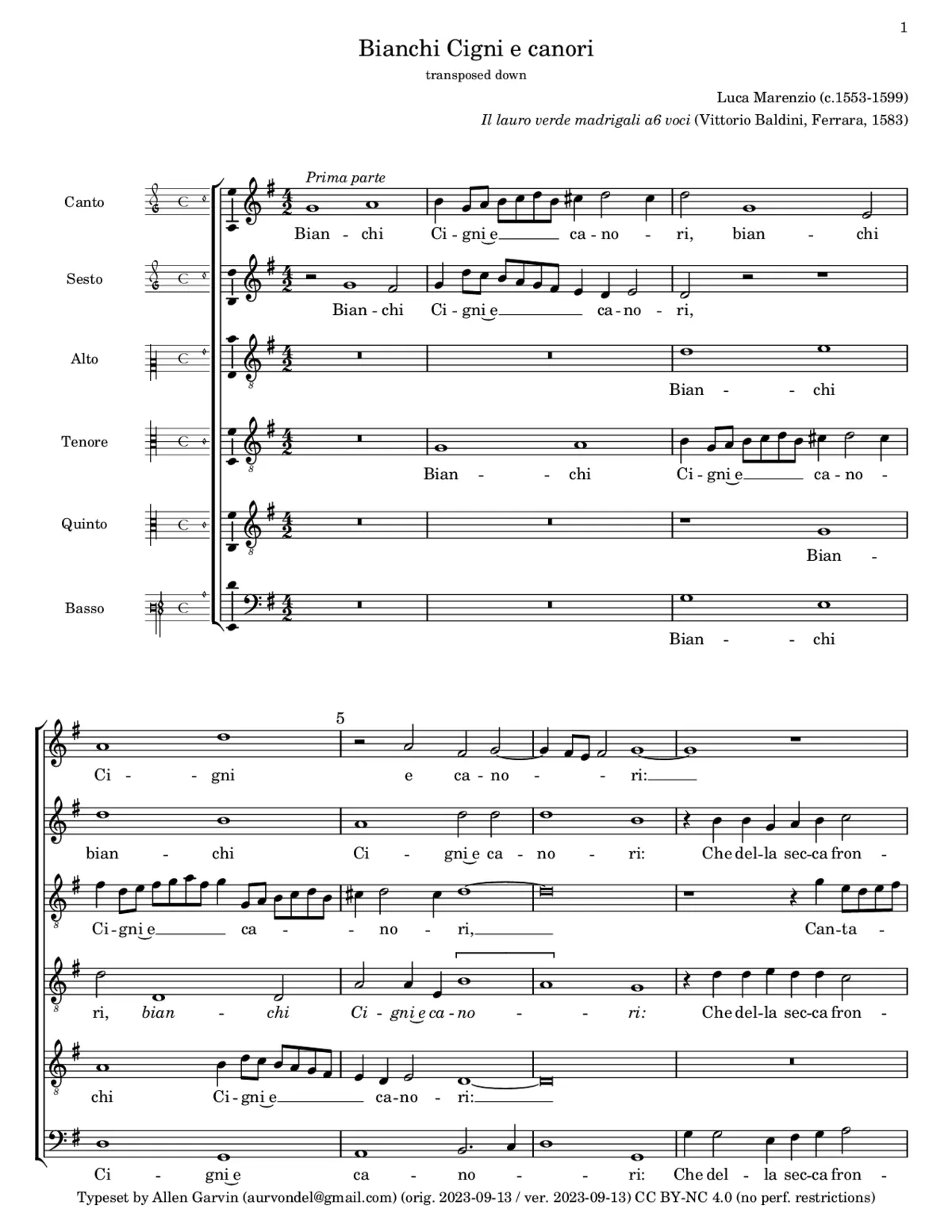Bianchi Cigni e canori - Page 1
