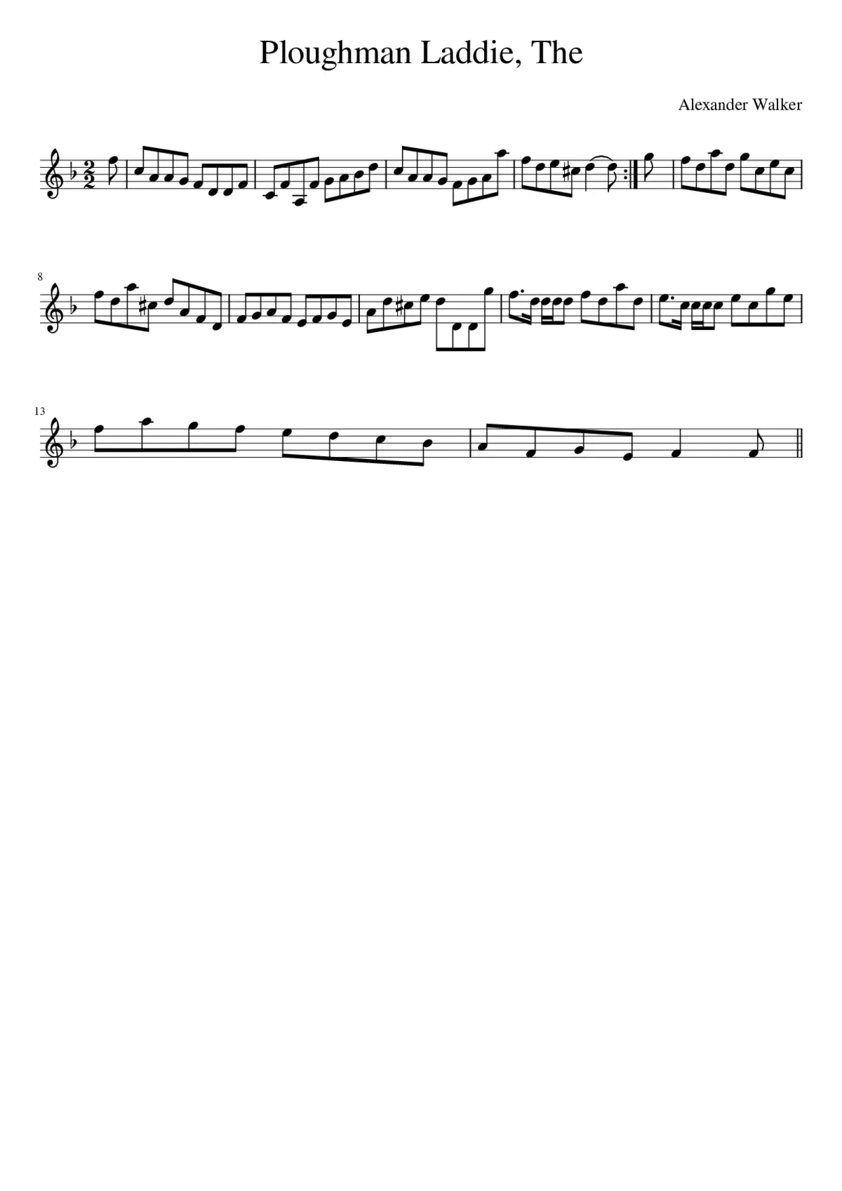 The Ploughman Laddie - Page 1