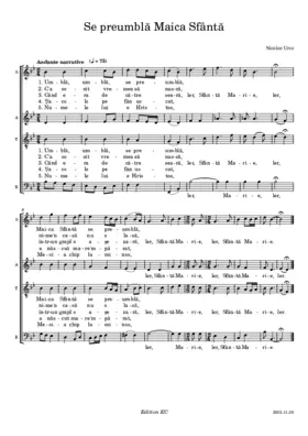 Se preumblă Maica Sfântă