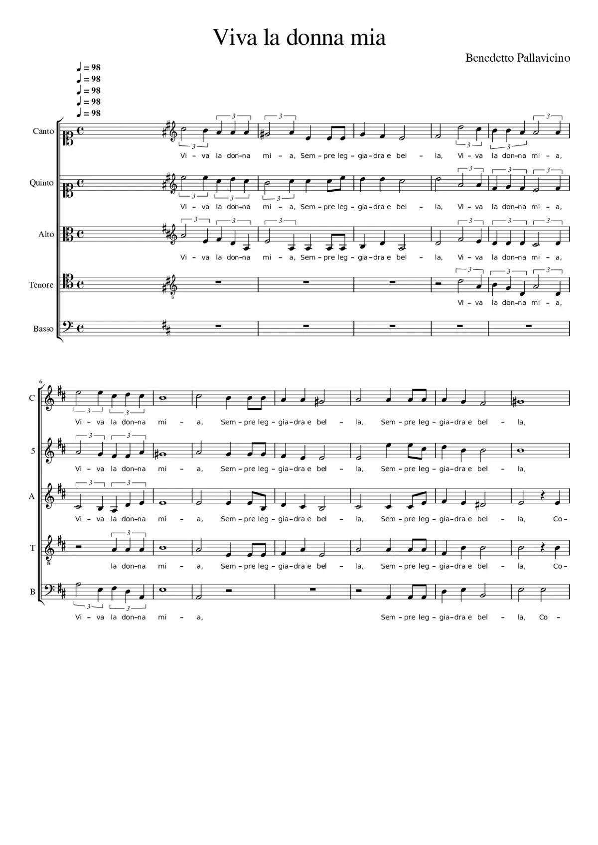 Viva la donna mia - Page 1