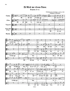 Misit me vivens Pater