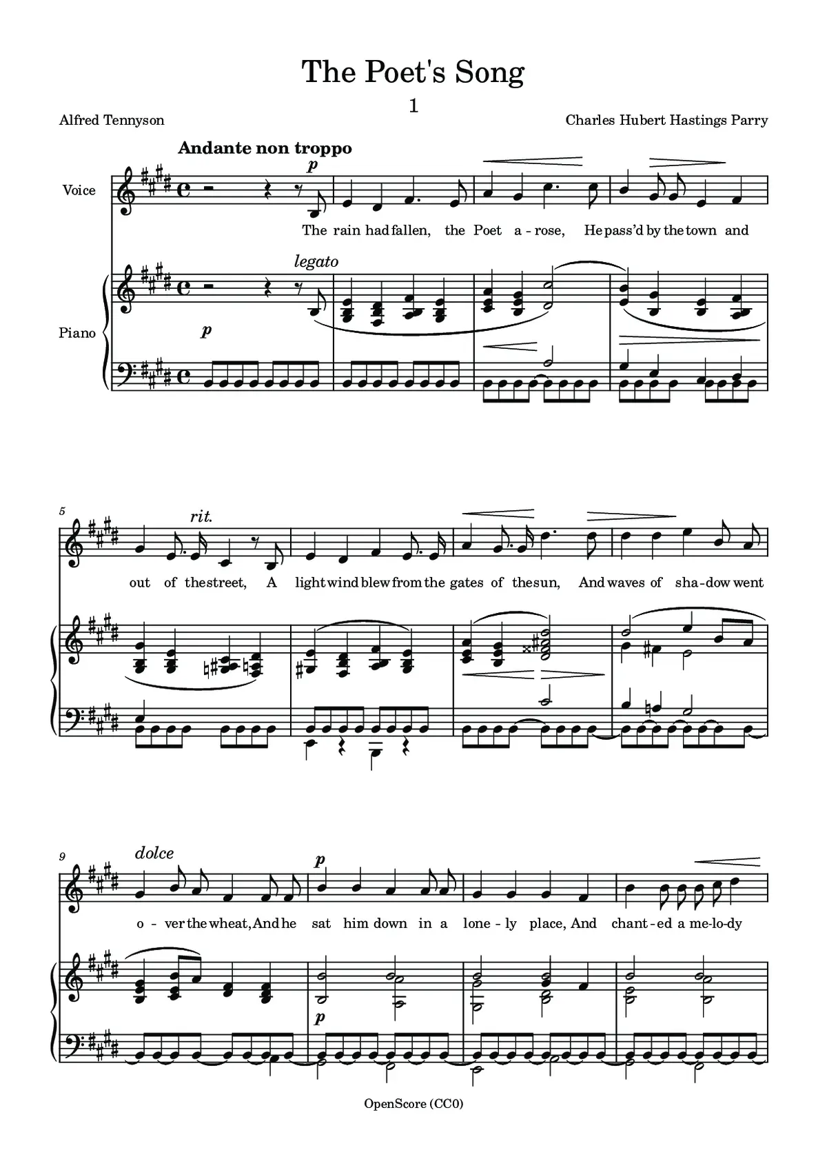 The Poet‘s Song - Page 1