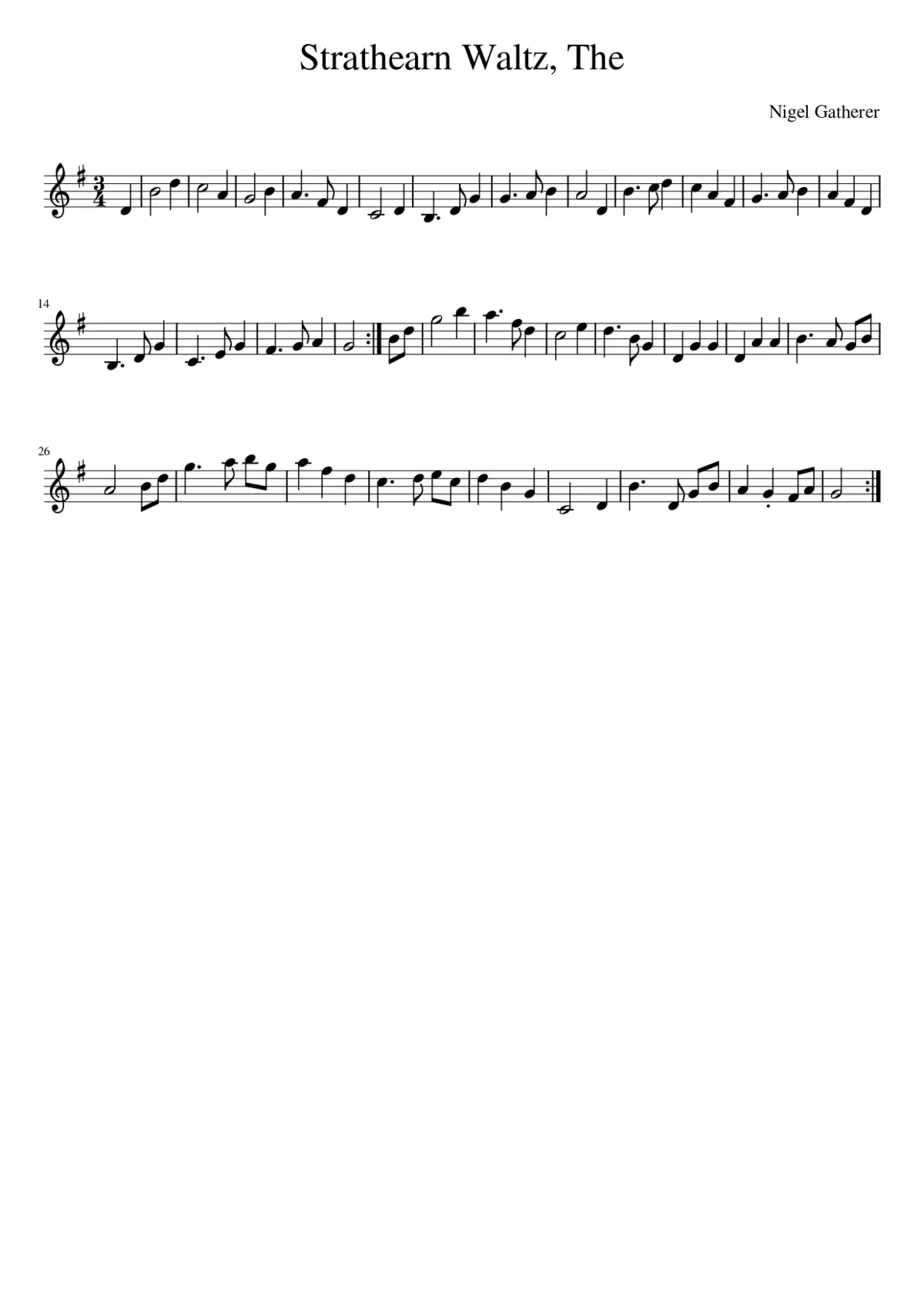 The Strathearn Waltz - Page 1