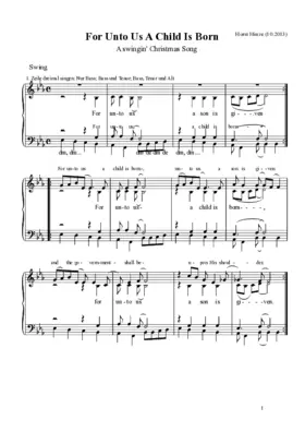 For unto us a child is born