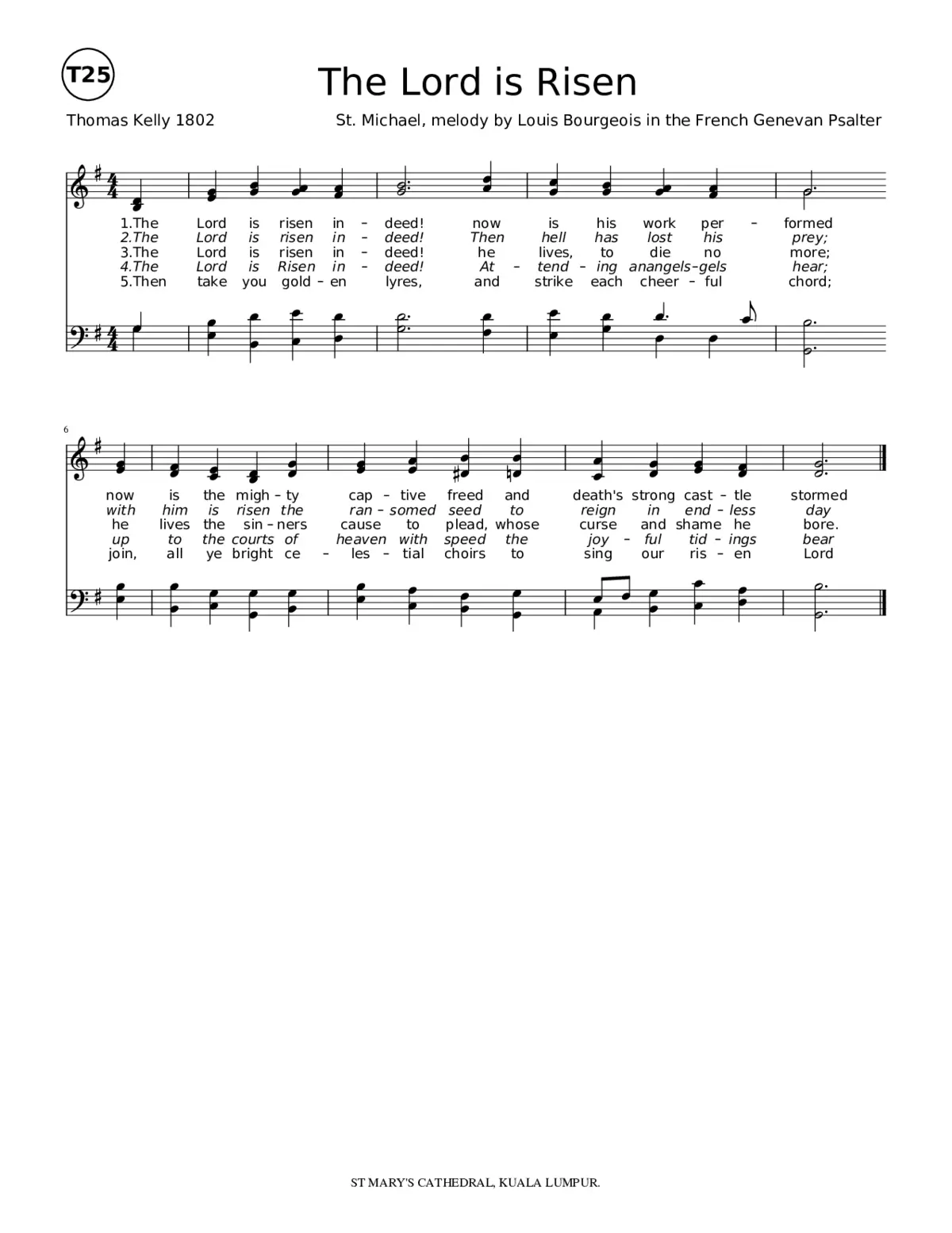 The Lord is Risen Indeed - St Micheal - Page 1