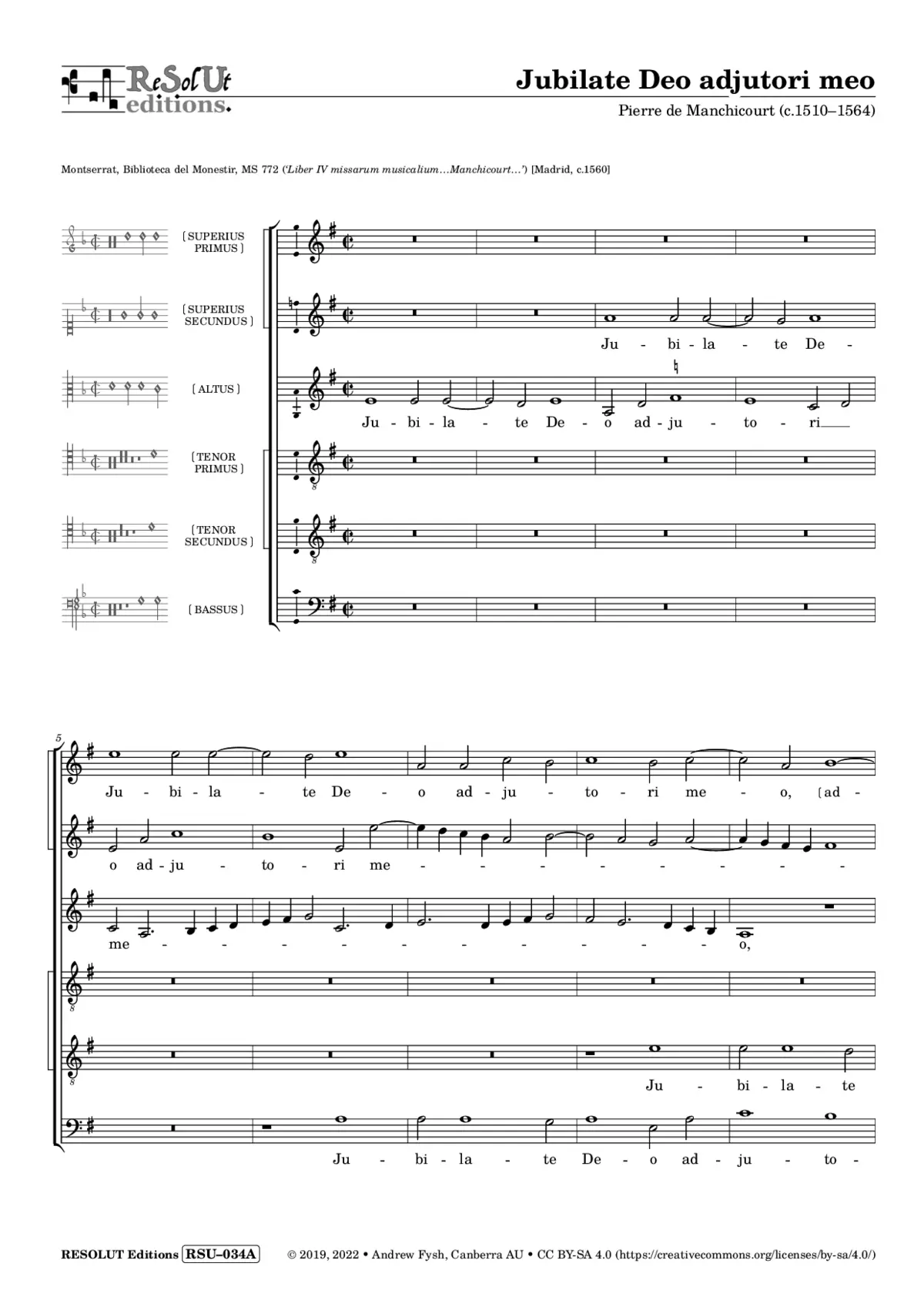 Jubilate Deo - Page 1