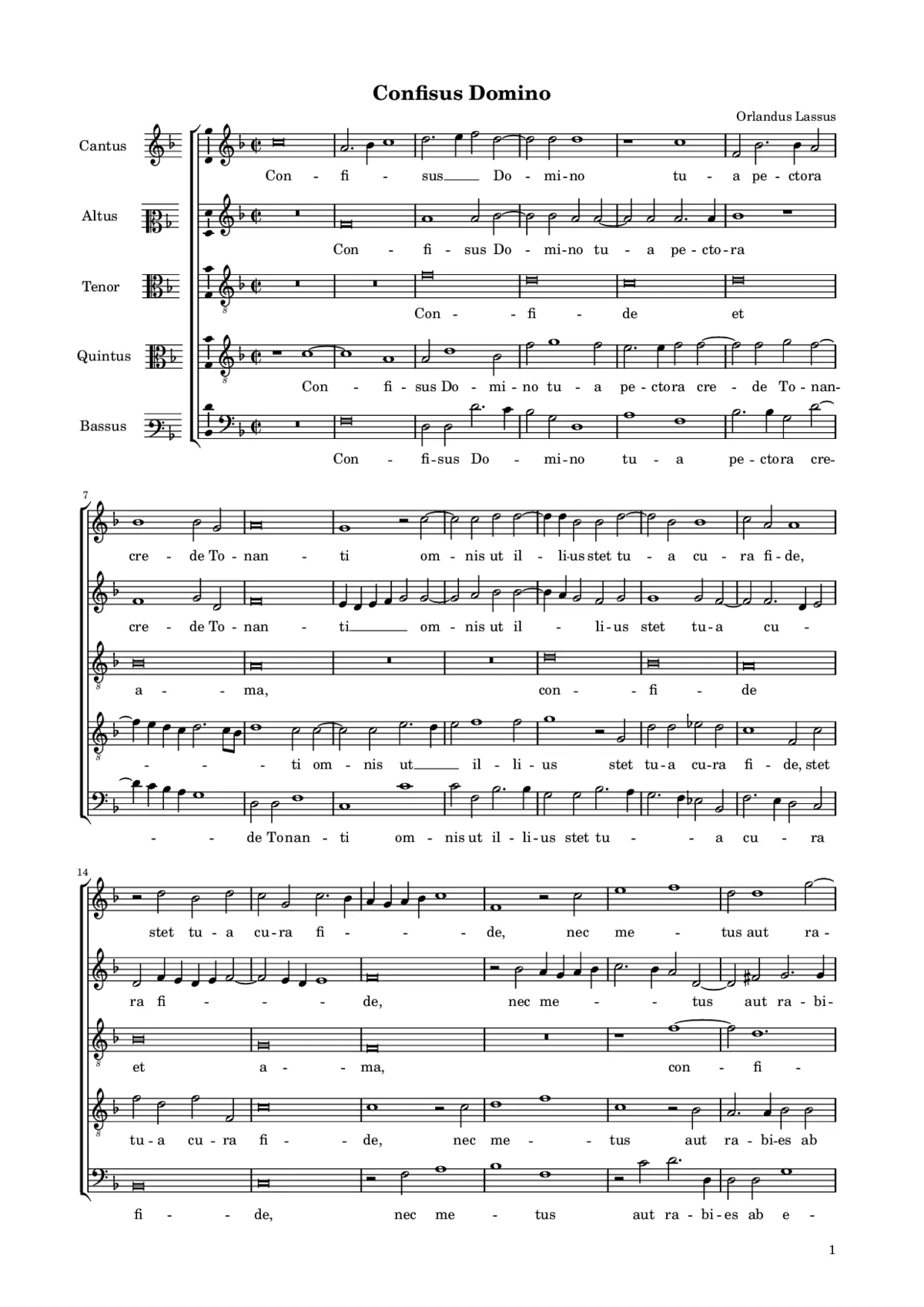 Confisus Domino - Page 1