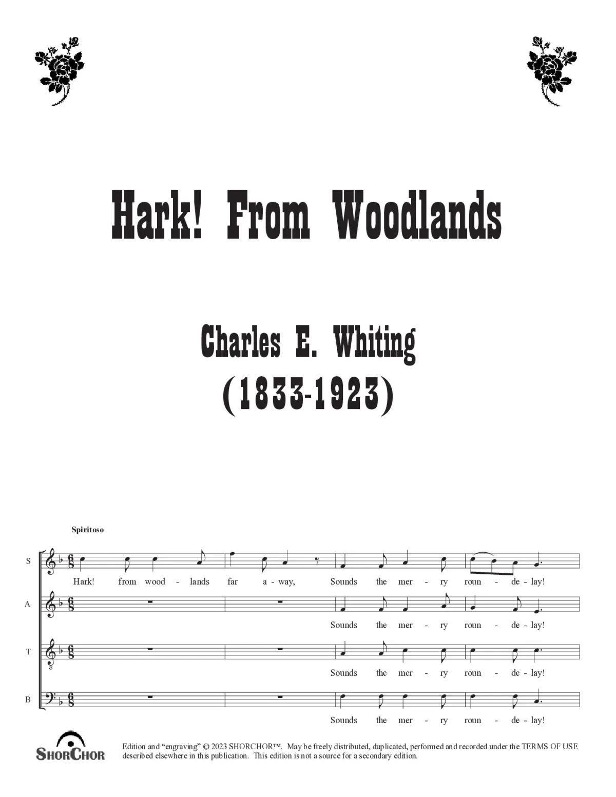 Hark! from woodlands - Page 1