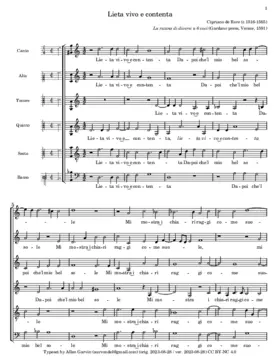 Lieta vivo e contenta