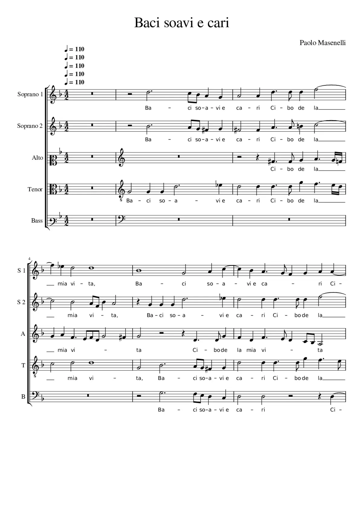 Baci soavi e cari - Page 1