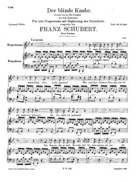 Der blinde Knabe, D.833