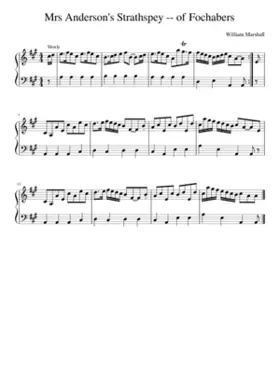 Mrs Anderson's Strathspey -- of Fochabers