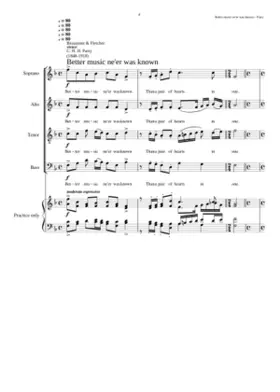 Better music ne'er was known