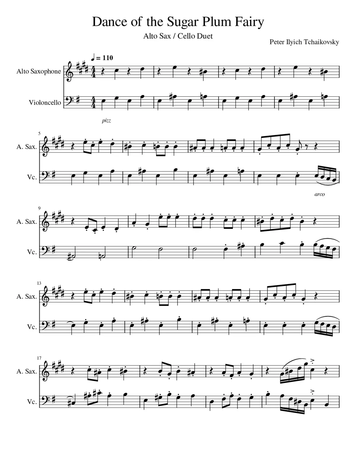 Dance of the Sugar Plum Fairy - Page 1