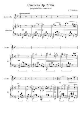 Cantilena per pianoforte e Corno in Fa Opus 27 bis