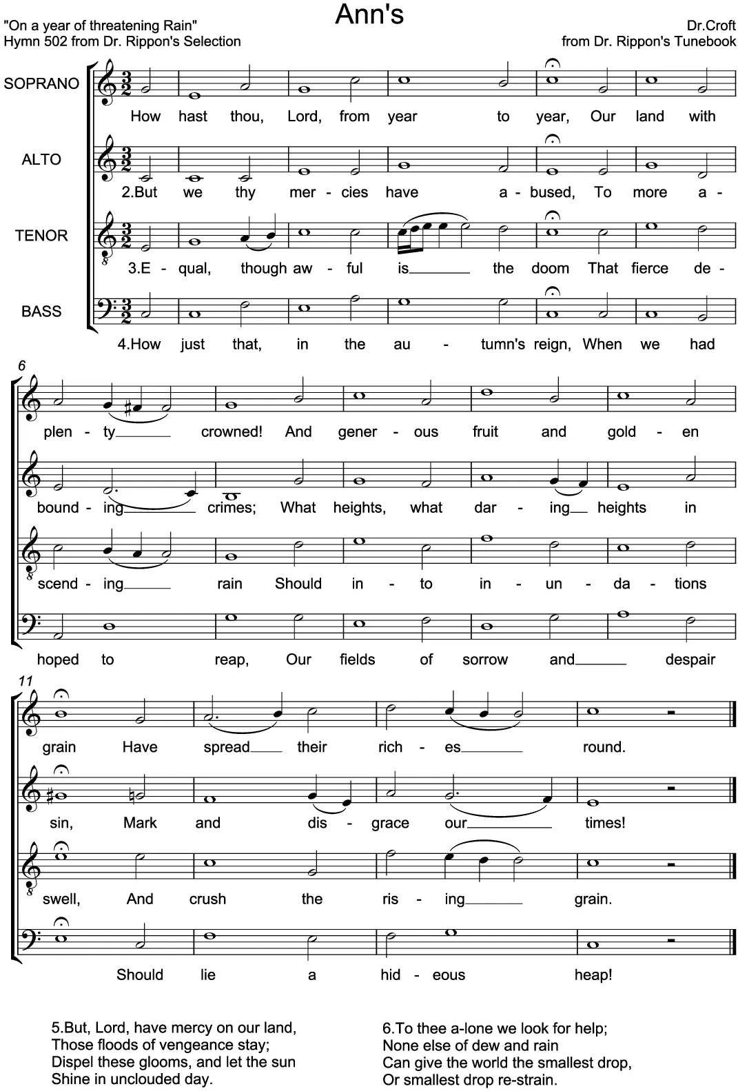 How hast thou, Lord, from year to year - Page 1