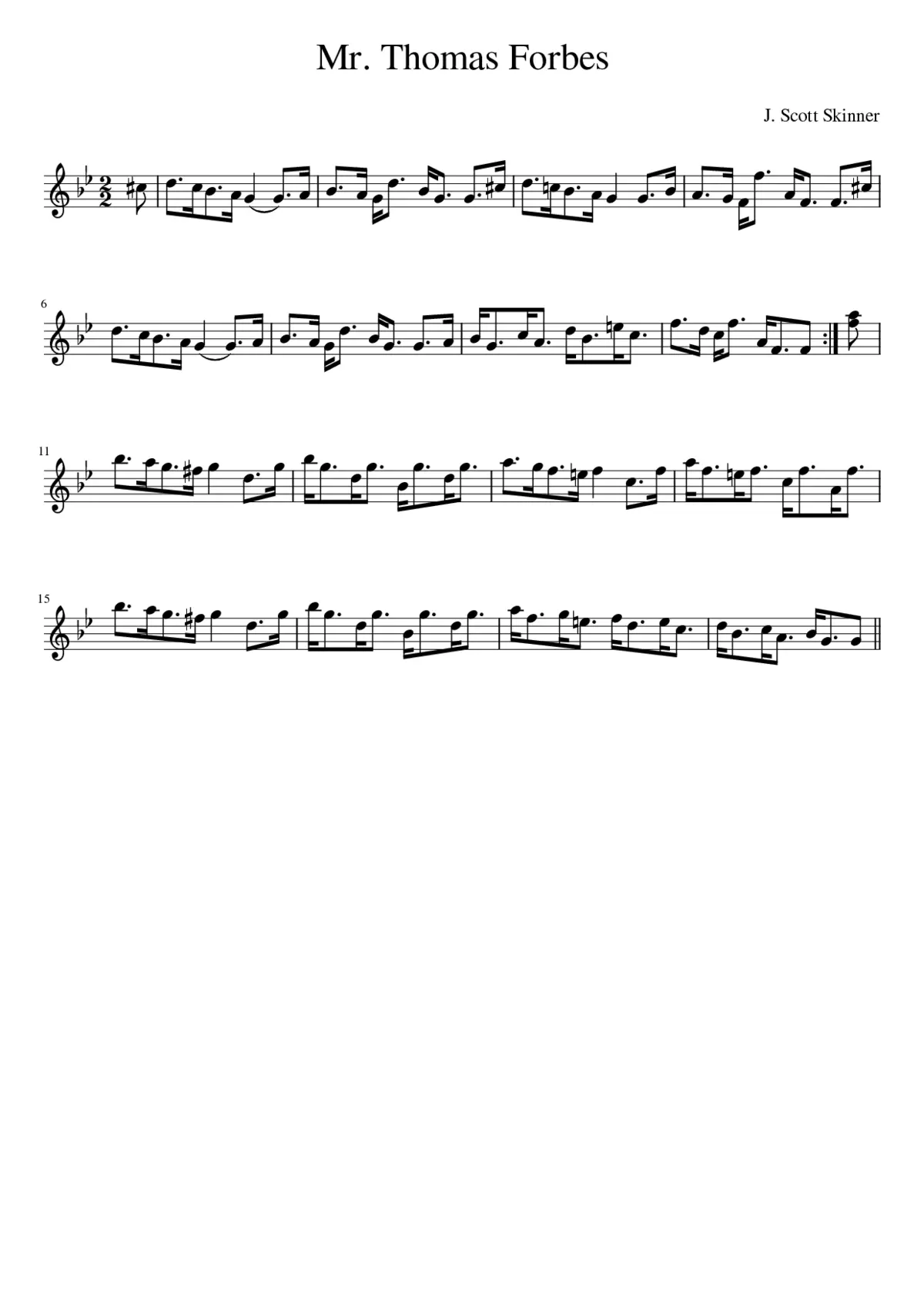 Mr. Thomas Forbes - Page 1