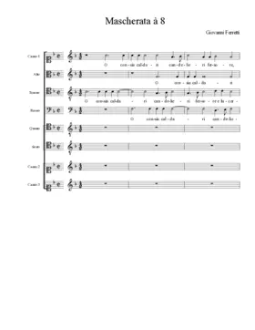 O consia caldari (Mascherata à 8)