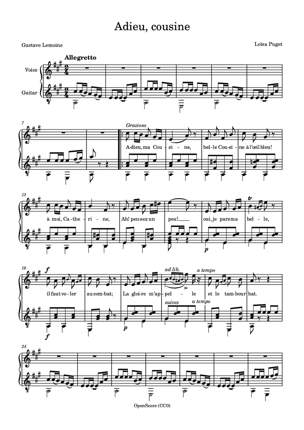 Adieu, cousine - Page 1