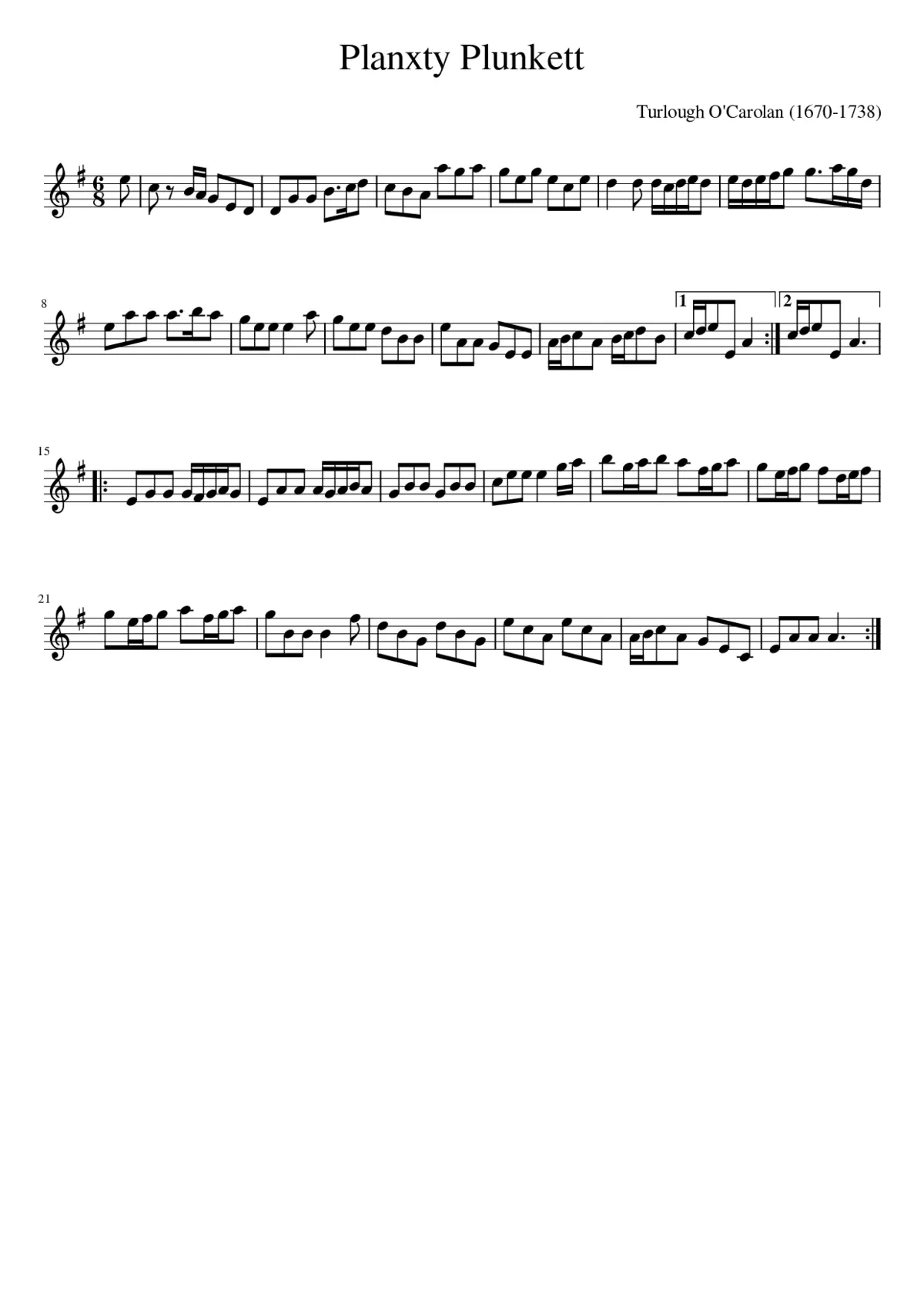 Planxty Plunkett - Page 1