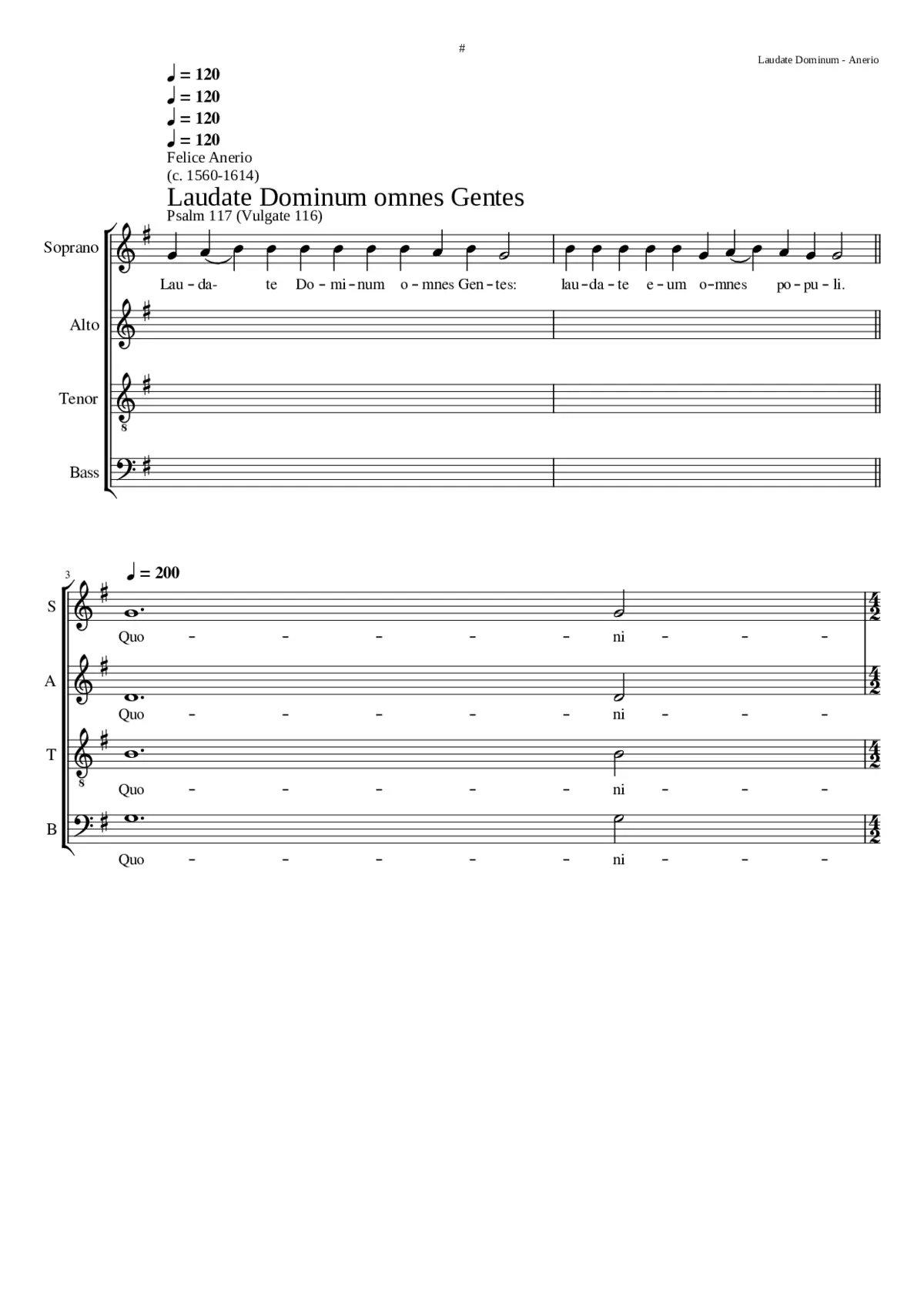 Laudate Dominum omnes gentes - Page 1