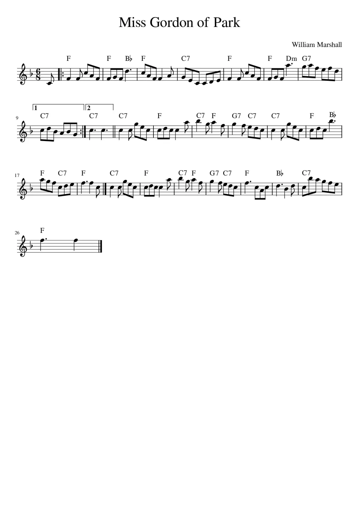 Miss Gordon of Park - Page 1