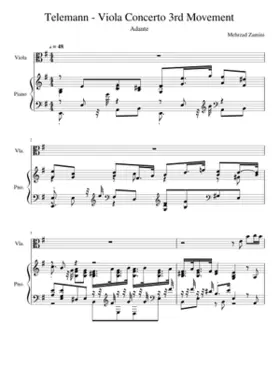 Viola Concerto TWV 51:G9