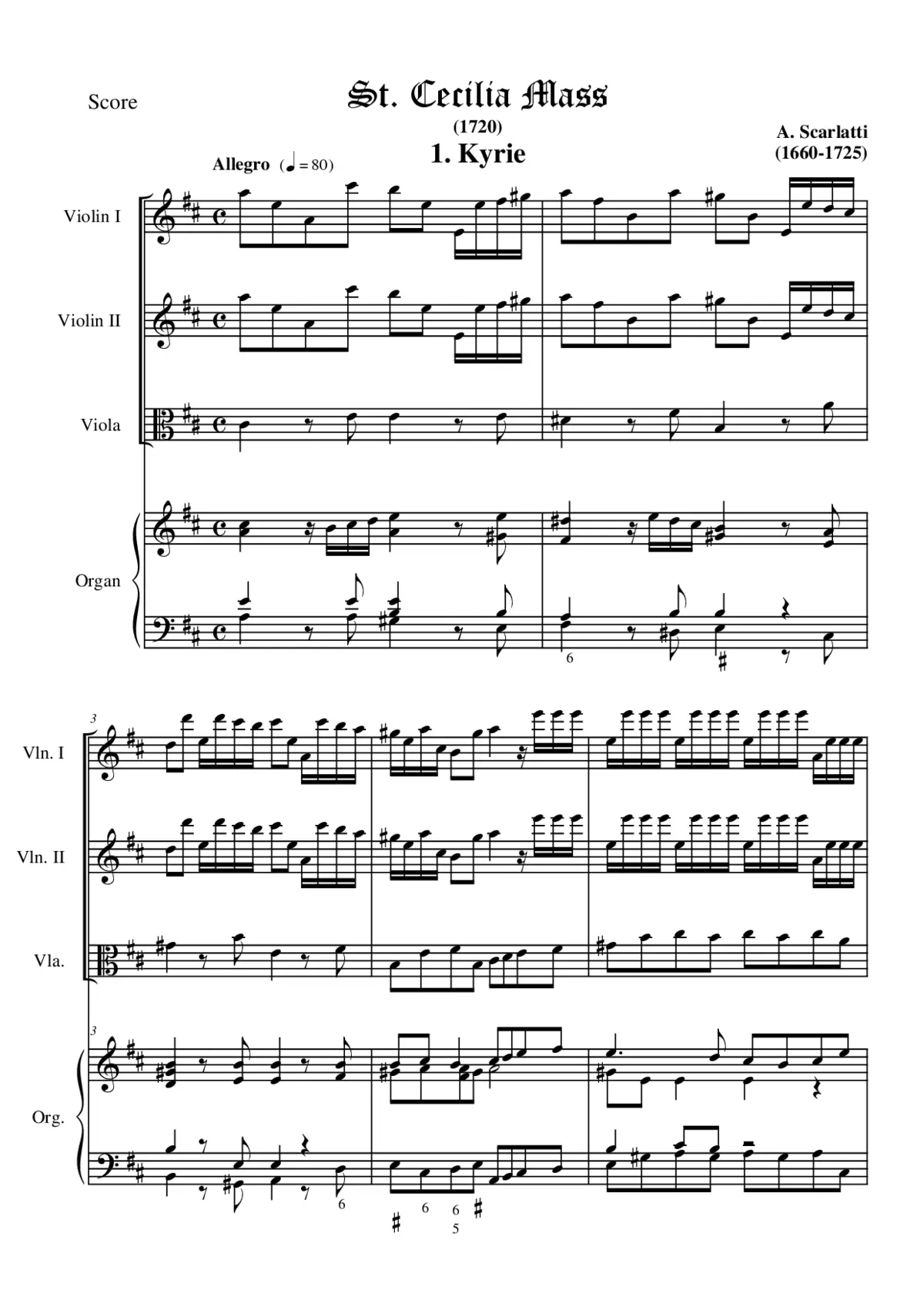 Messa di Santa Cecilia - Page 1