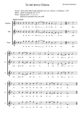 Io mi trovo Giesu da te lontano