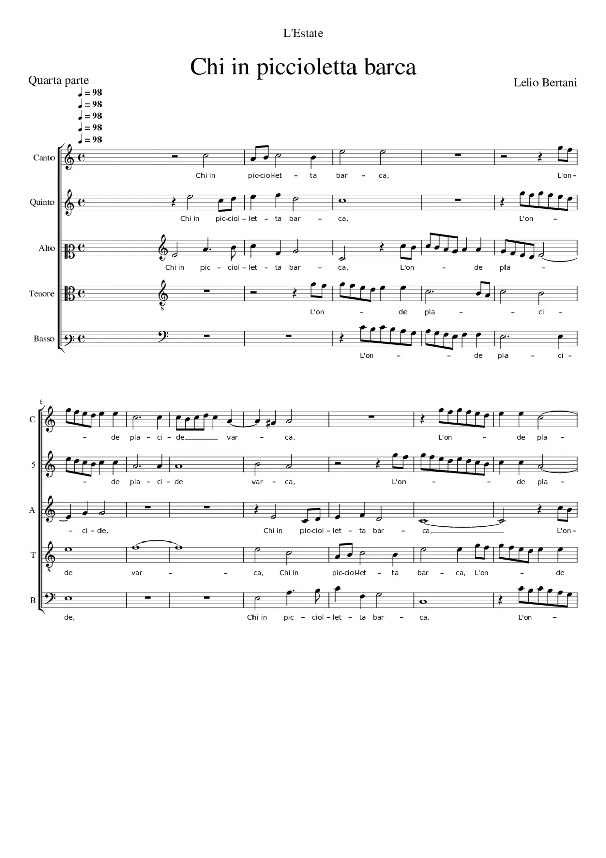 Chi in piciolletta barca - Page 1